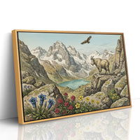 Eagle's Eye Over the Alpine Lake