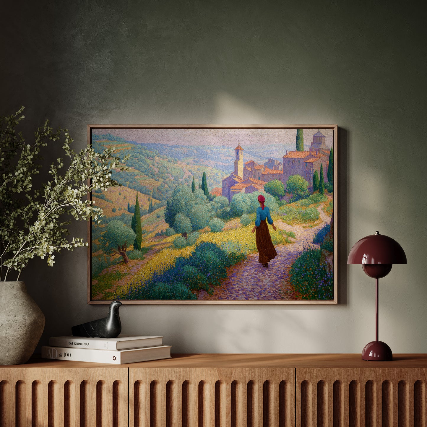 Tuscan Wildflowers Light Ancient Paths