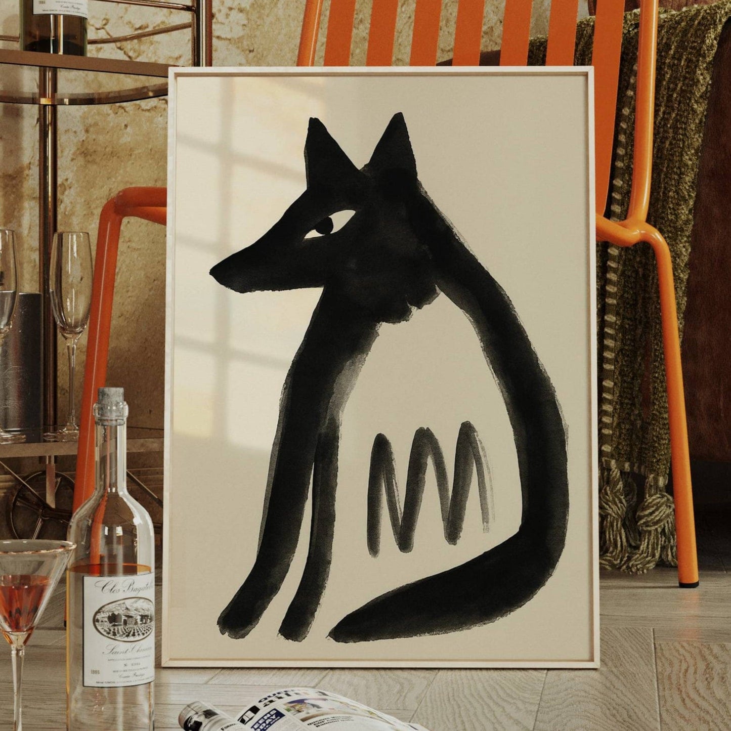 Midnight Fox Speaks Ancient Signs