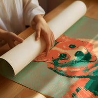 Pixelated Corgi Portrait Pop