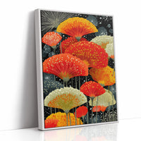 Coral Blooms Dance Against Midnight