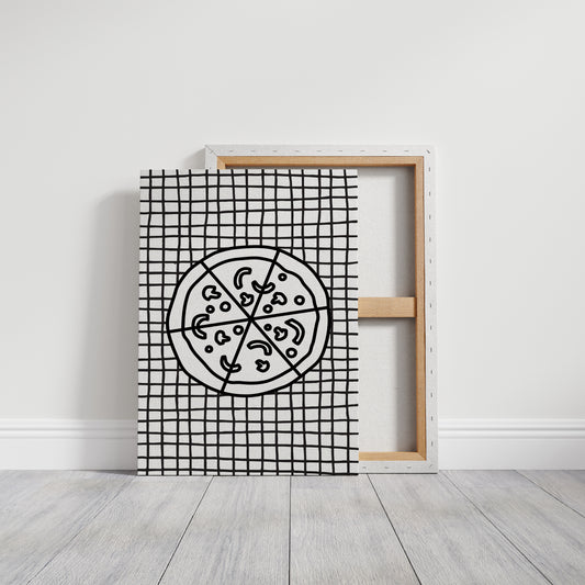 Pizza Stories On Checkered Cloth