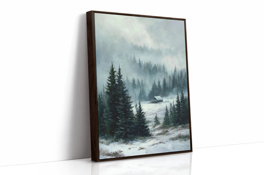 A Cabin Beneath Silent Pines