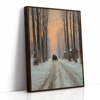 Carriage Through a Winter Glow