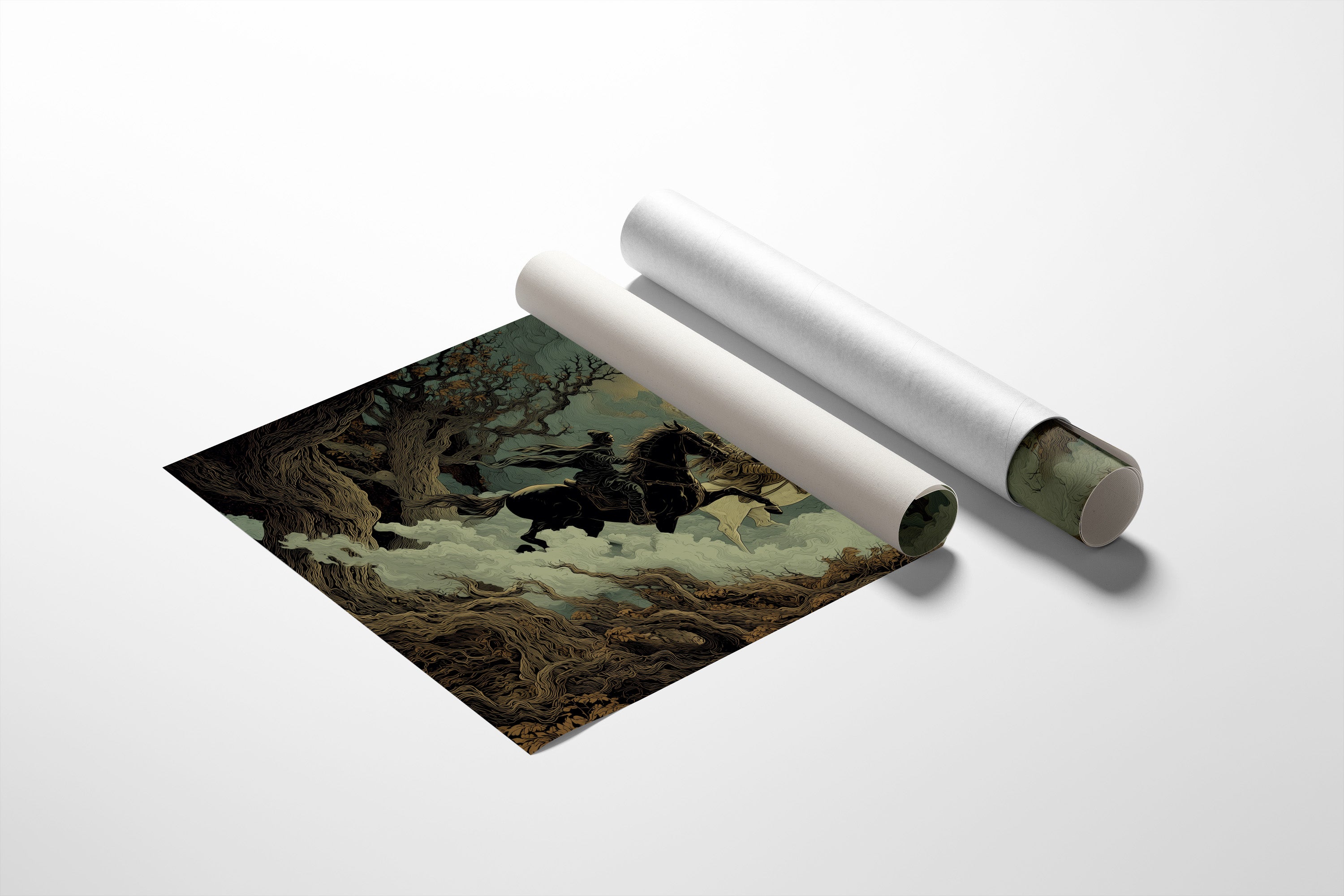 Riders Chase Amber Moon Light