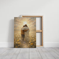 Ethereal Embrace in Golden Meadow