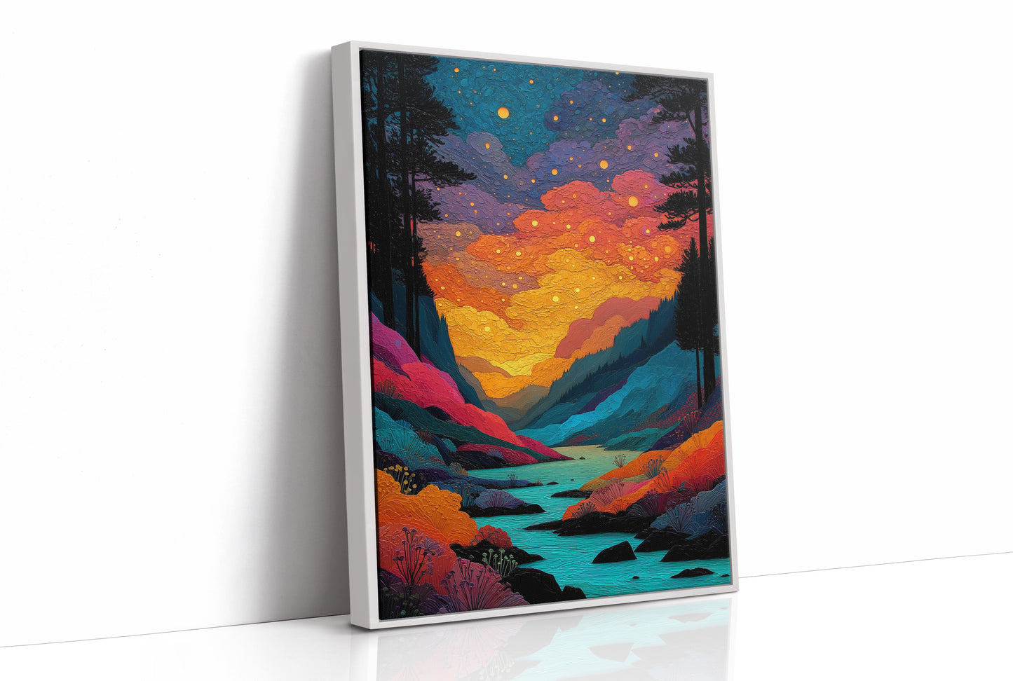 Fireflies Paint The River Valley