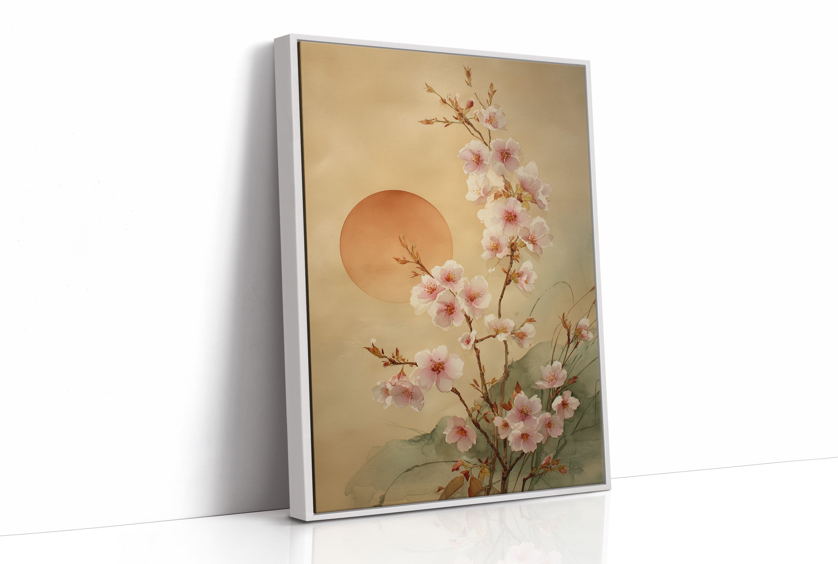 Cherry Blossoms Dance With Setting Sun