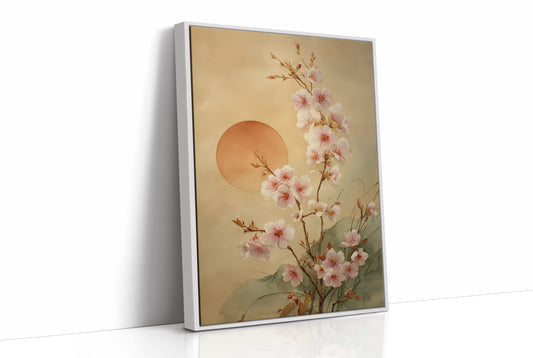 Cherry Blossoms Dance With Setting Sun
