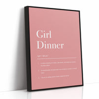 Definition: Girl Dinner