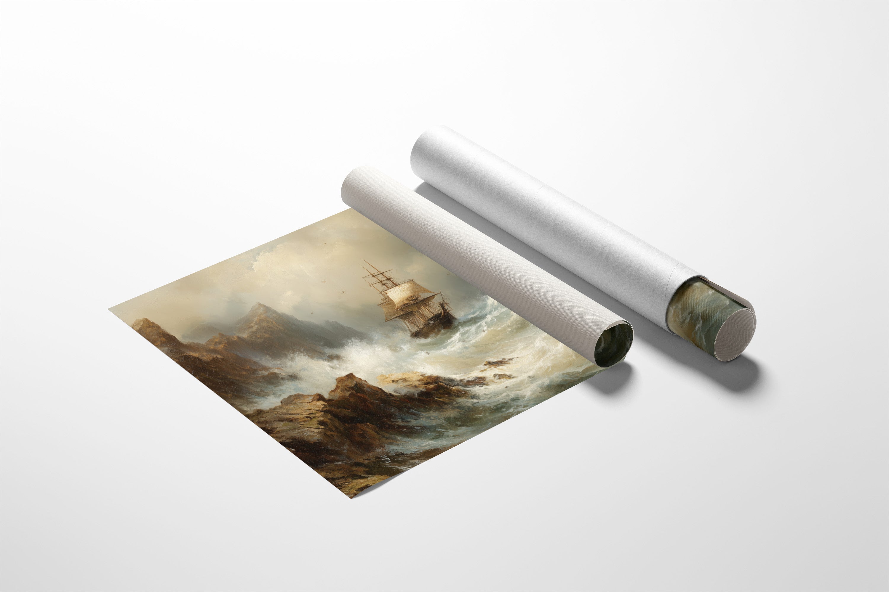 Seafarer's Tale Among Leather Spines