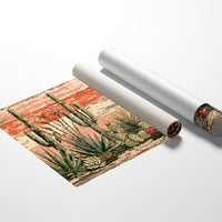 Succulent Garden on Coral Planks
