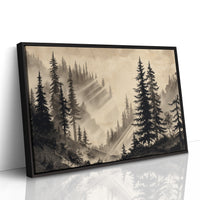 Misty Pines Catch Mountain Light