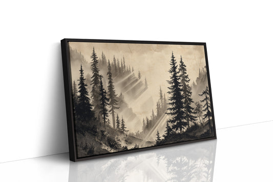 Misty Pines Catch Mountain Light