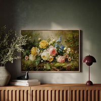 Summer Roses Dance With Wild Daisies