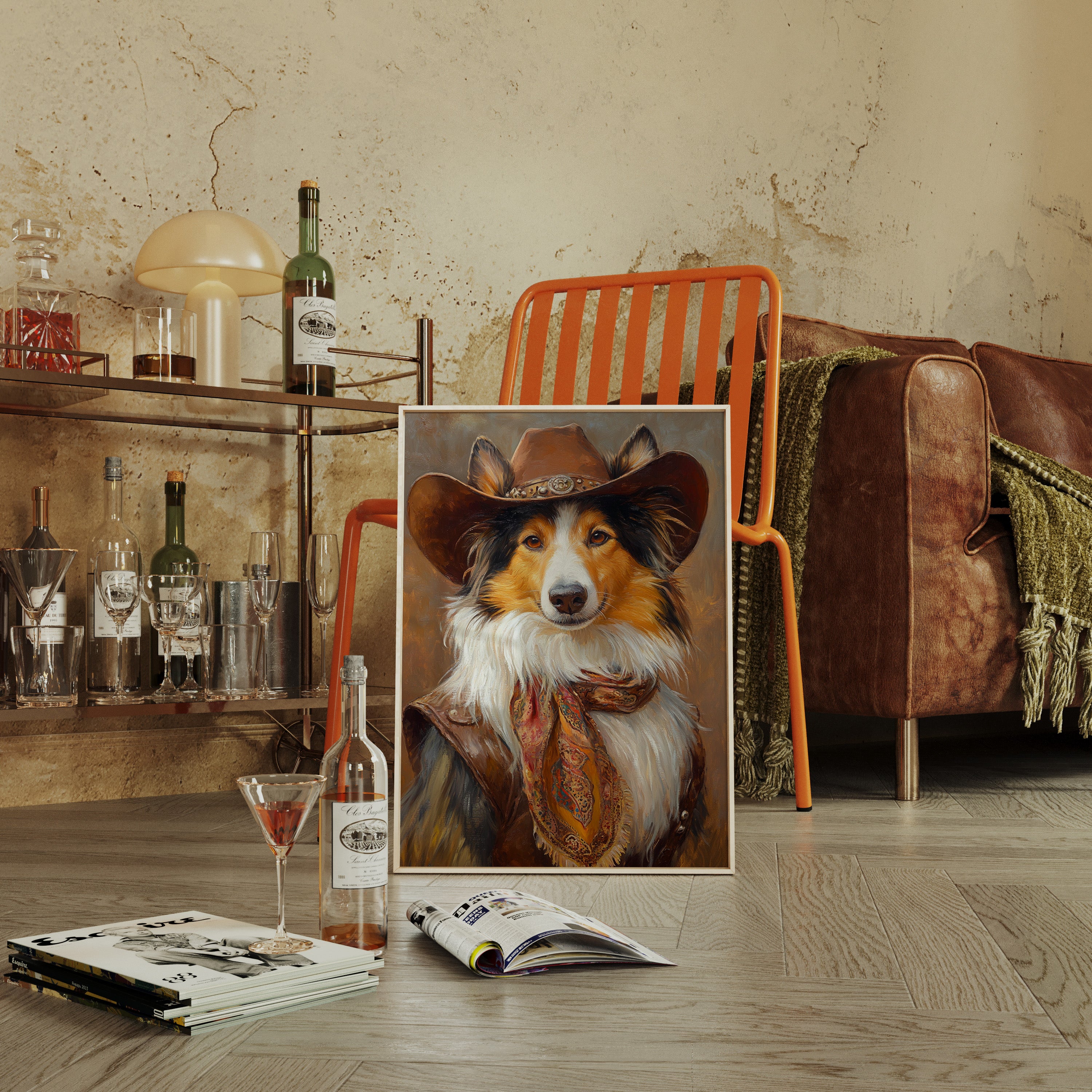 Rough Collie Sunset Wrangler