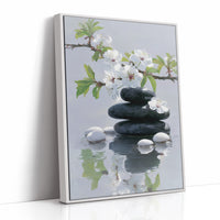 Cherry Blossoms Dance Above Still Waters