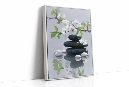 Cherry Blossoms Dance Above Still Waters