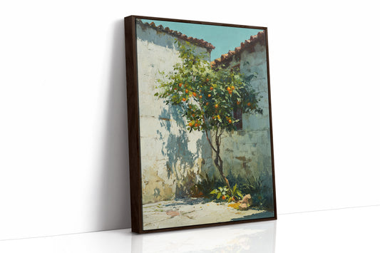 Oranges Beneath the Sunlit Wall