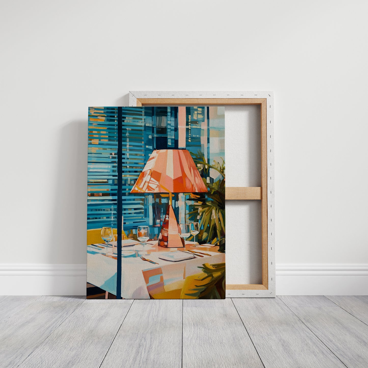Coral Lamp Lights Summer Evening