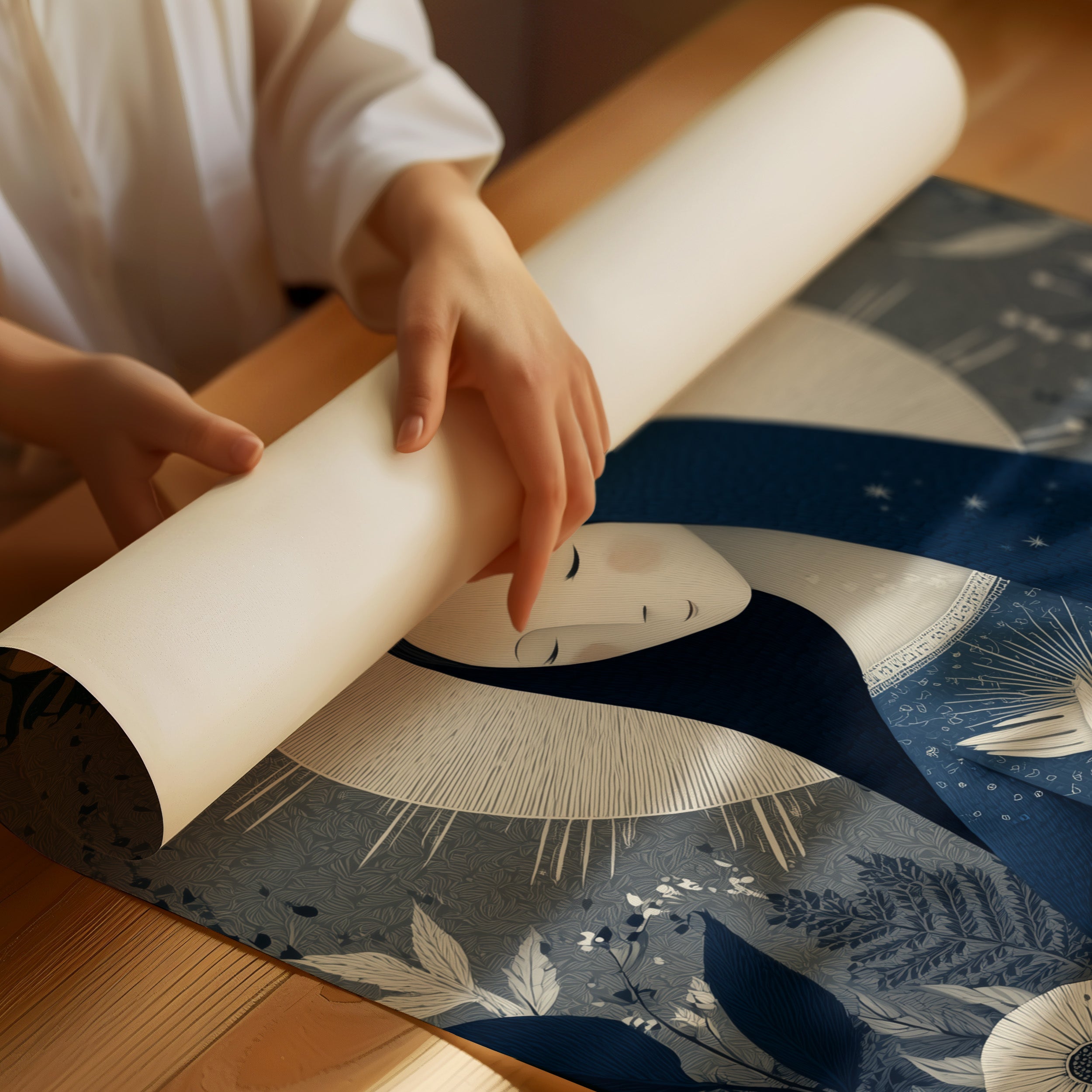Midnight Garden Whispers Celestial Peace