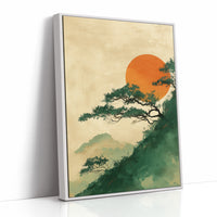 Pine Branches Reach For Rising Sun