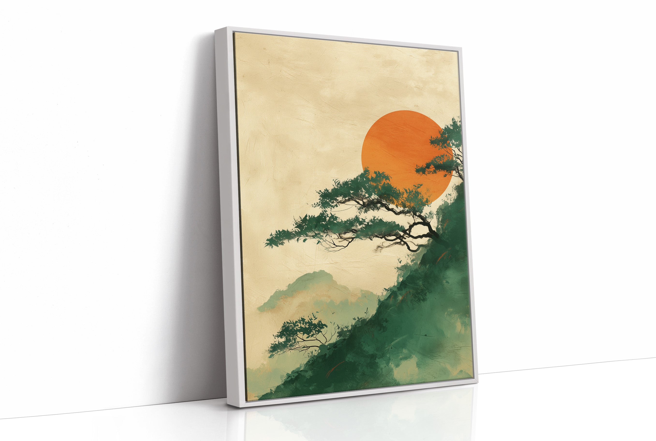 Pine Branches Reach For Rising Sun