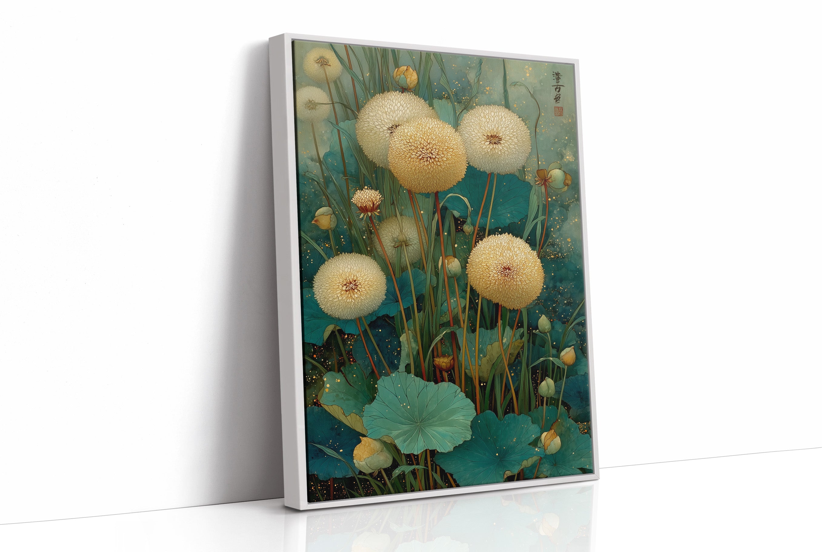 Dandelions Dance In Jade Waters