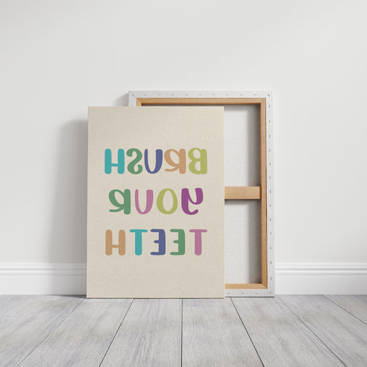 Pastel Letters Dance Like Spring Brush Your Teeth