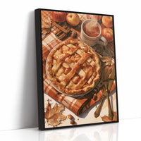 Lattice Get This Pie Started, print in a black frame