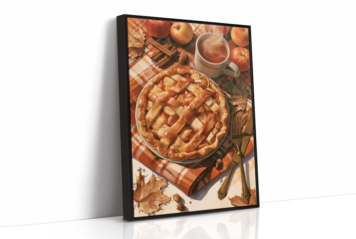 Lattice Get This Pie Started, print in a black frame