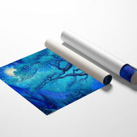 Sapphire Oak Under Celestial Light