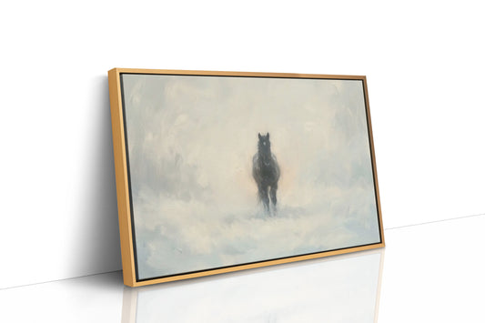 Black Horse Through the Mist