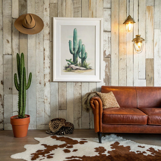 Saguaros Paint The Morning Mint