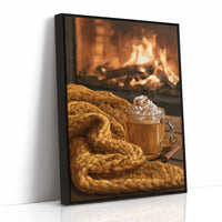 Hearth Of The Matter, print in a black frame