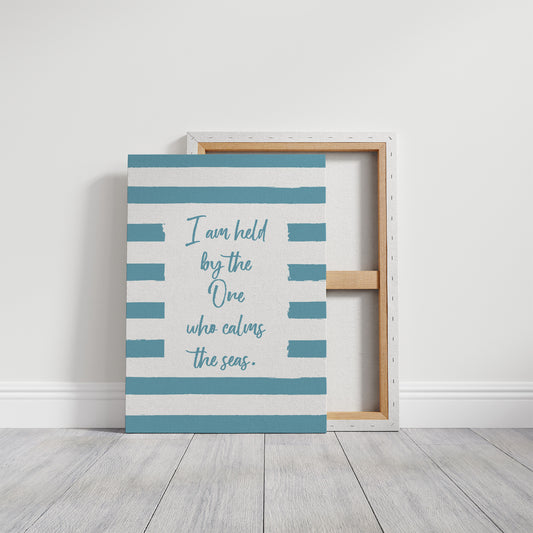 Teal Stripes Carry Ocean Promises