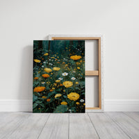Marigolds at the Edge of the Forest