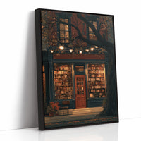 Shelf Awareness After Dark, print in a black frame