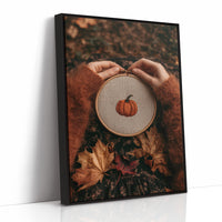 Sew Gourd, Sew Gourd, print in a black frame