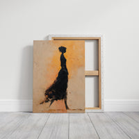 Silhouette In Golden Ember