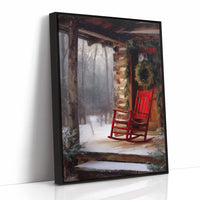 Red Rocker in Winter Quiet