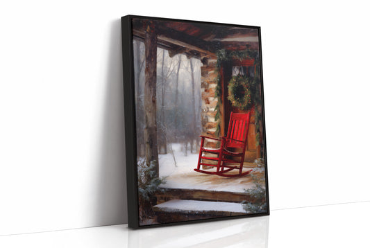 Red Rocker in Winter Quiet