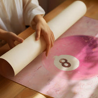 Eight Ball, Painted in Pink