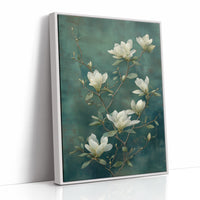 Magnolias Dance In Teal Waters