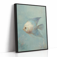 Pale Swimmer In Seafoam Currents