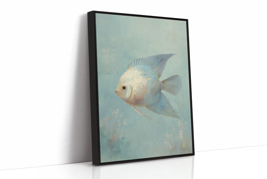 Pale Swimmer In Seafoam Currents