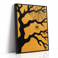 Just Hanging Around, Spookily, print in a black frame