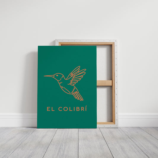 Coral Wings Dance Through Emerald Skies