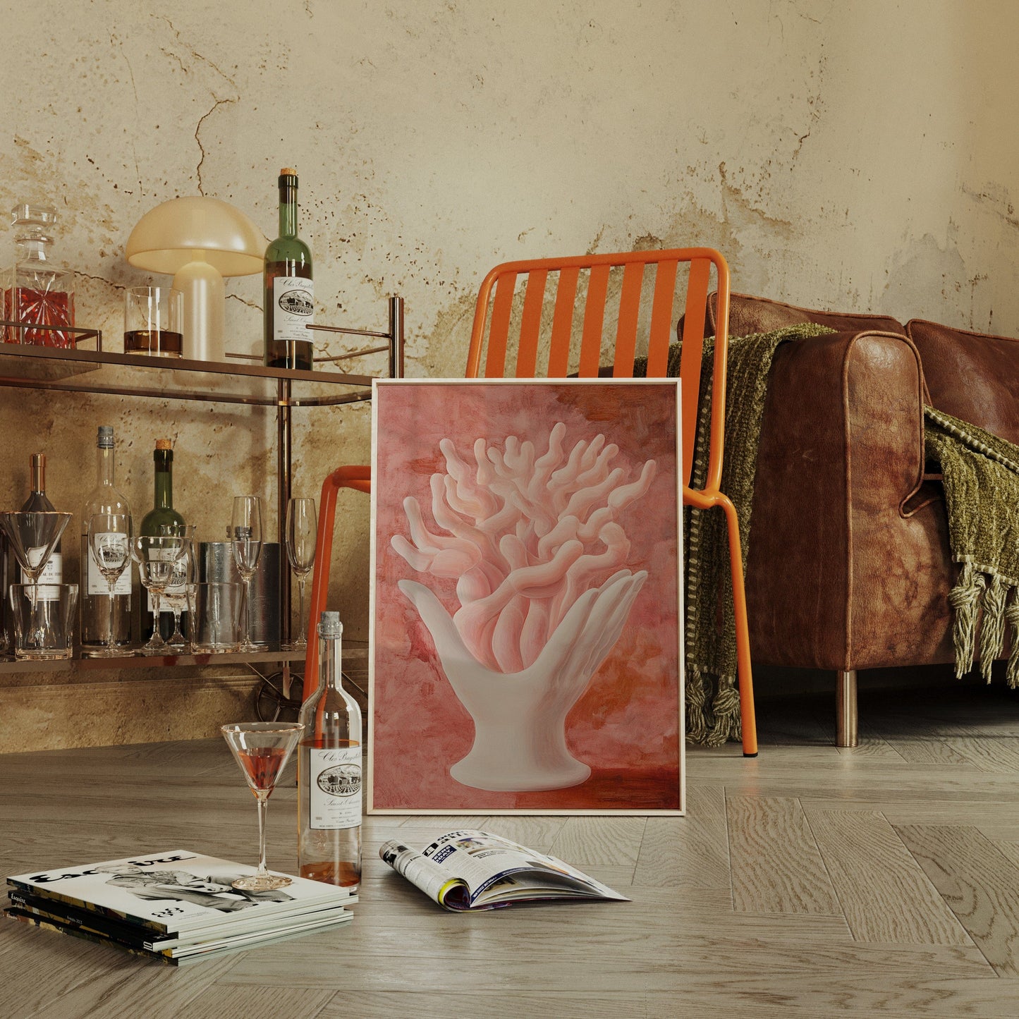 Coral Dreams In Porcelain Light