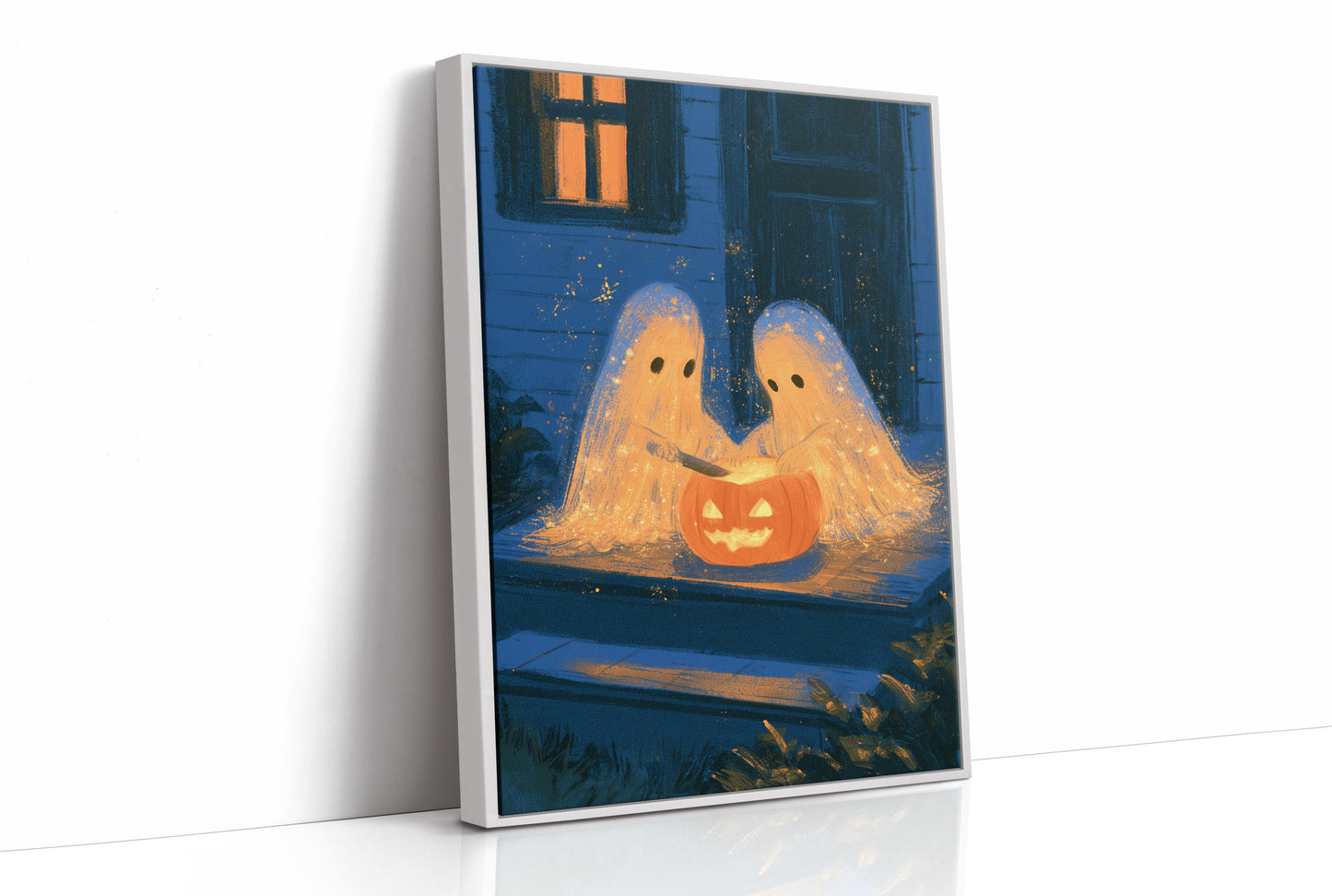 Two Ghosts, One Pumpkin